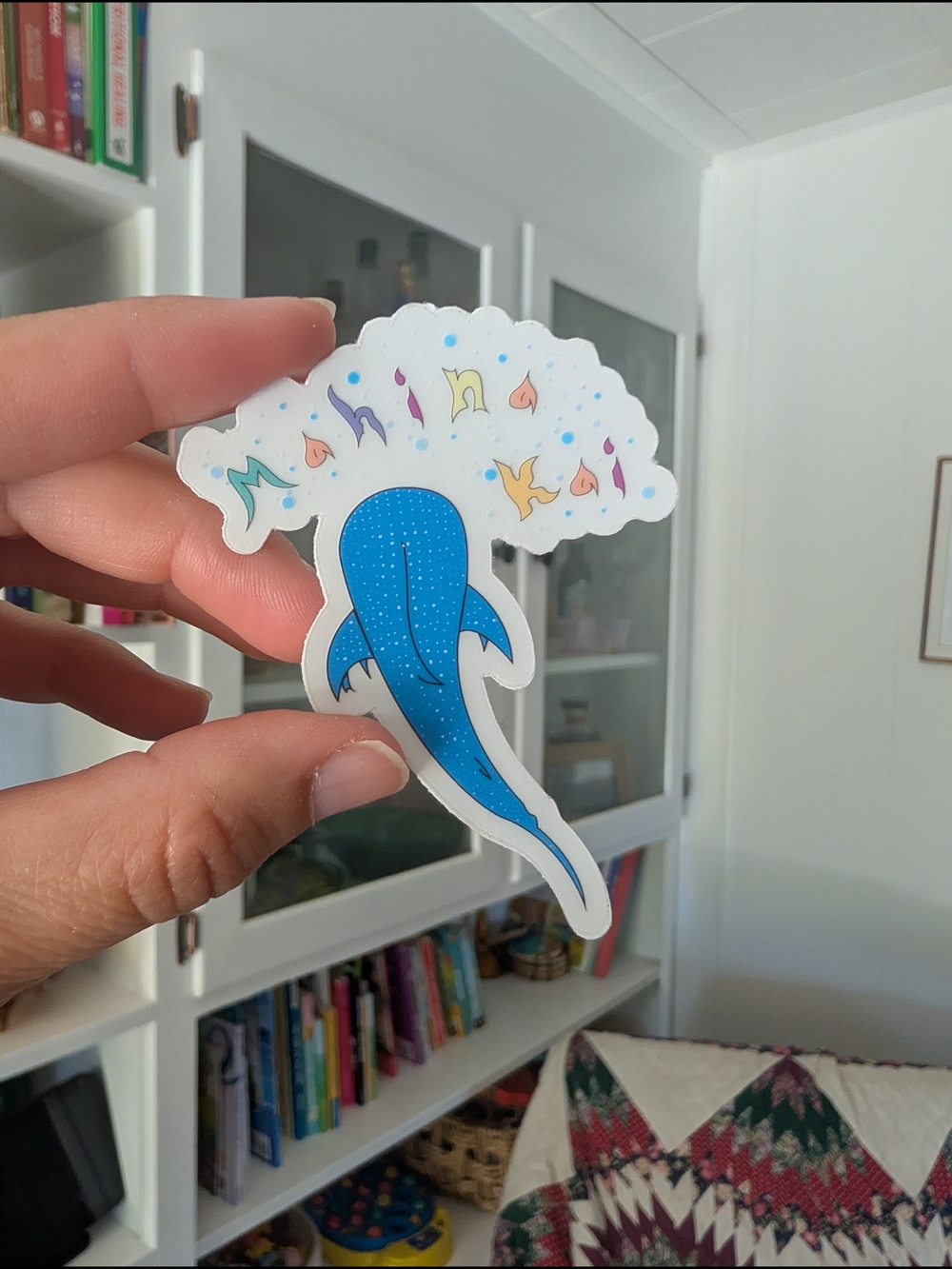 Whale Shark Sticker - Whimsical Ocean Decal